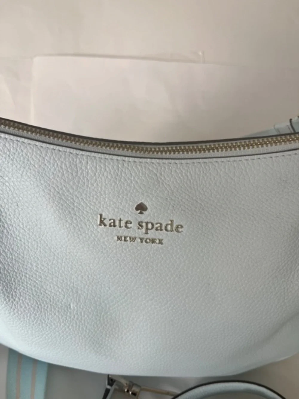 Kate Spade Rosie Large Crossbody Celeste Blue Leather - Picture 6 of 10